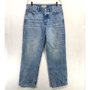Madewell Jeans Women 29 Low-Slung Straight Leg Blue Denim 100% Cotton Relaxed